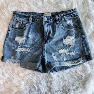 Blank Paige Distressed Denim Shorts